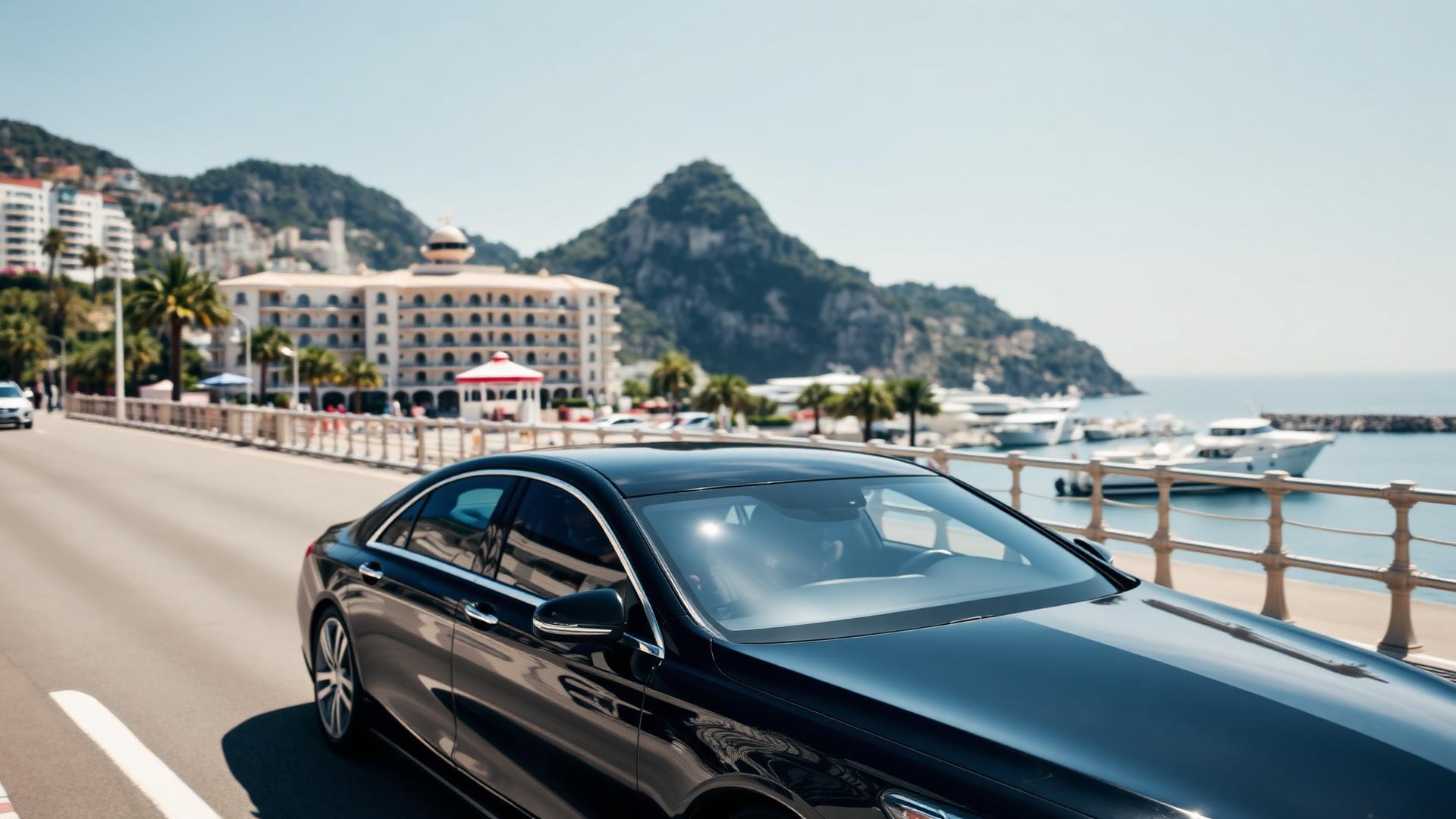Mercedes arriving in Monaco harbour