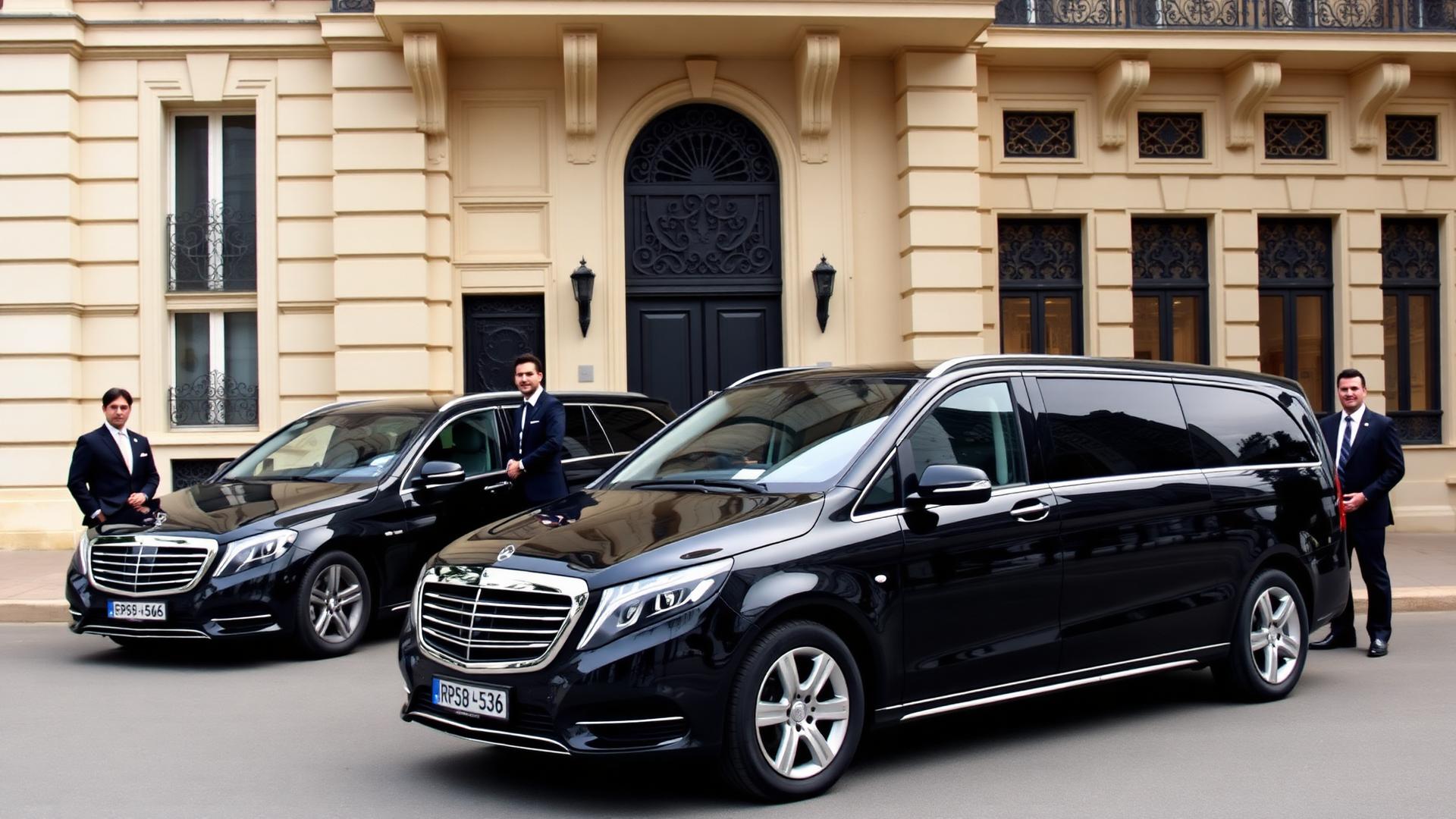 ONYX PARIS Mercedes fleet with chauffeurs